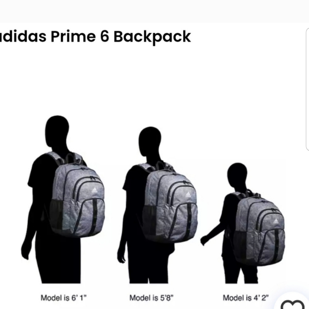 NEW! adidas Prime 6 Backpack NWT 12.16 - Picture 9 of 10